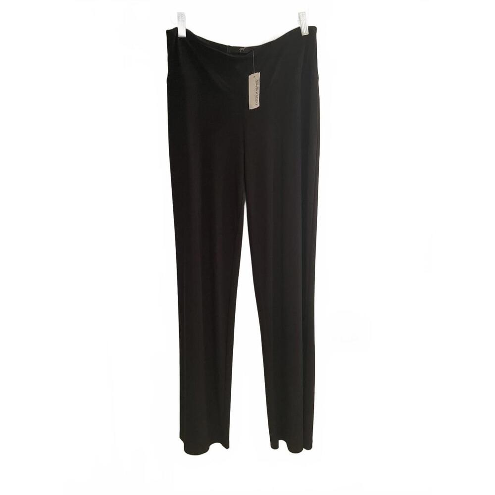 Stylish Wide Leg Black Pants by Up! - Size M - Classic Black